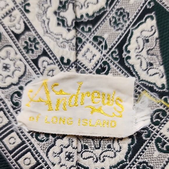 Vtg Andrew's Of Long Island Elegant Ties 54X4.5" Special Occasion Formal Dressy - Picture 4 of 8
